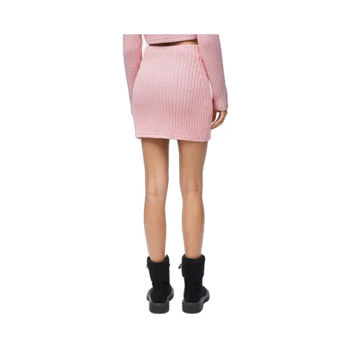 Mini skirt in technical knit