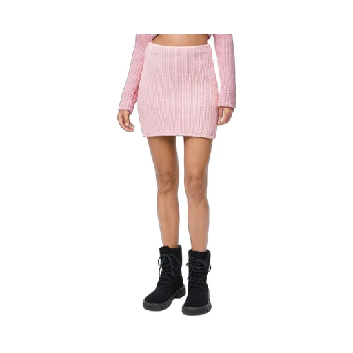 Mini skirt in technical knit