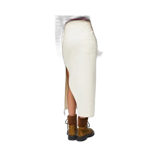 Deconstructed skirt in denim