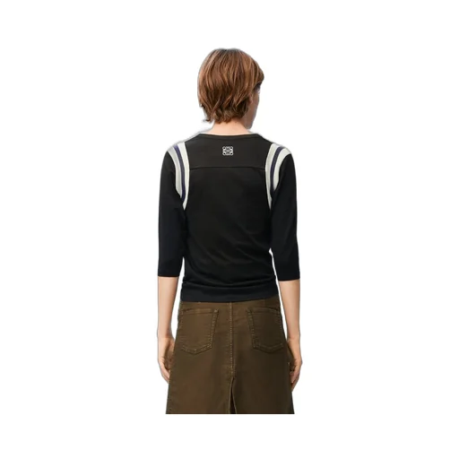 Slim fit T-shirt in cotton and viscose