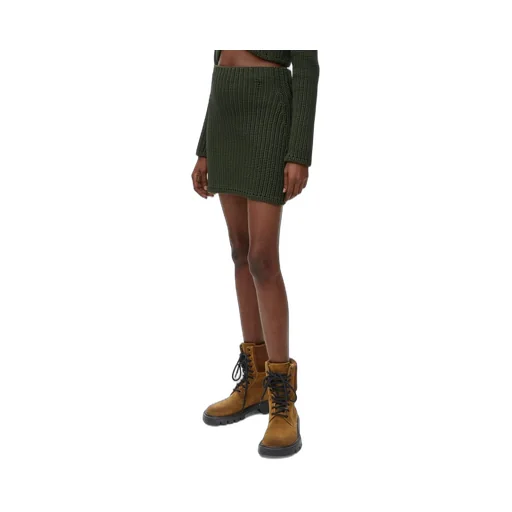 Mini skirt in technical knit