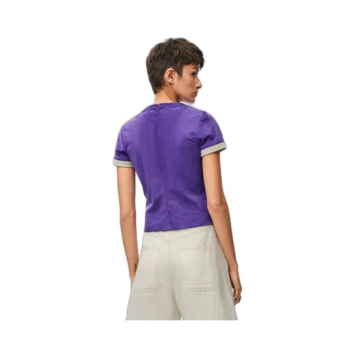 Top in suede calfskin
