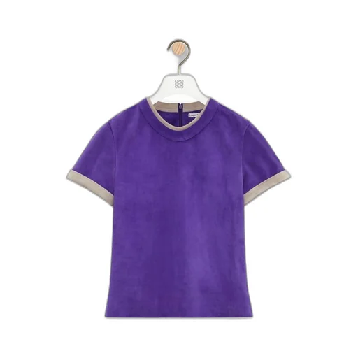 Top in suede calfskin