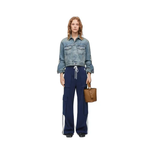 Cargo tracksuit trousers in technical jersey