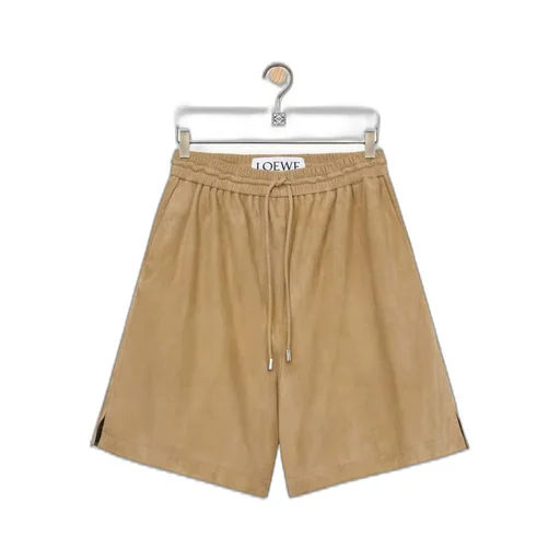 Shorts in suede