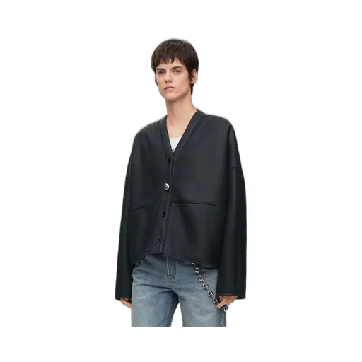 Cardigan in shearling