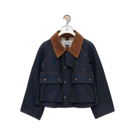 Trapeze jacket in denim