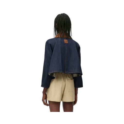 Trapeze jacket in denim