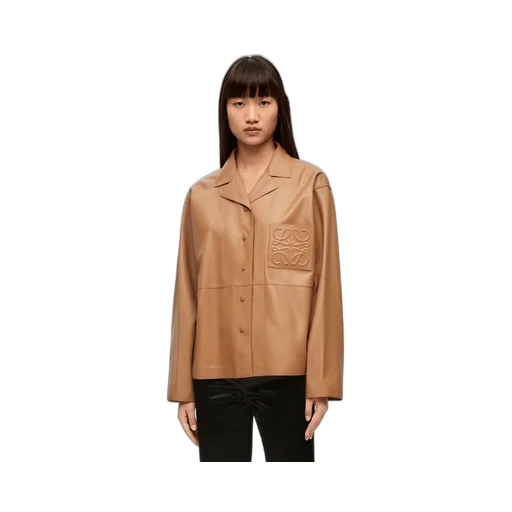 Pyjama blouse in nappa lambskin