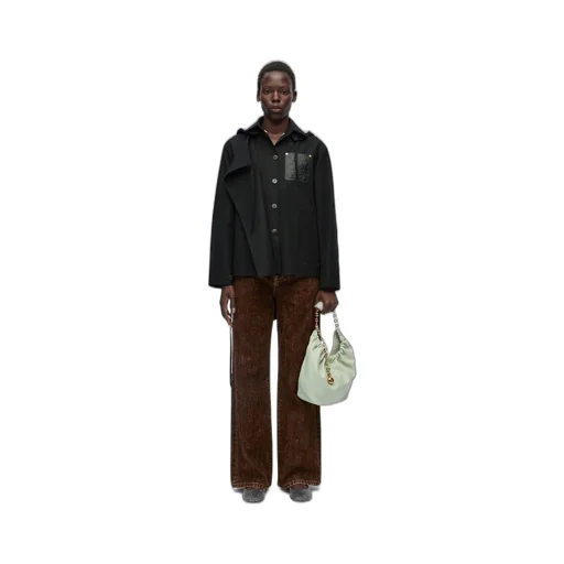 Hooded parka in cotton