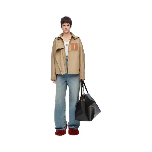 Hooded parka in cotton