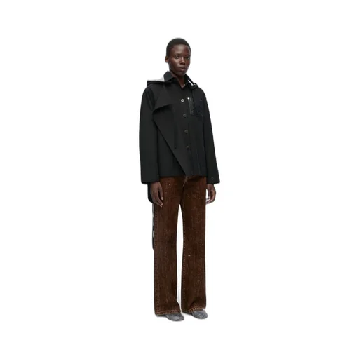 Hooded parka in cotton