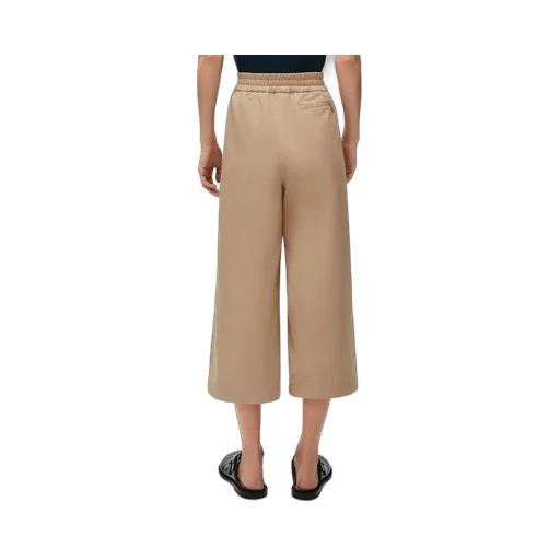 Cropped wrap trousers in cotton