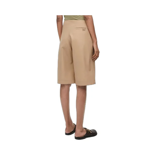 Pleated shorts in cotton