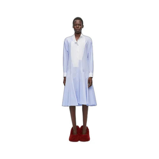 Shirt dress in cotton