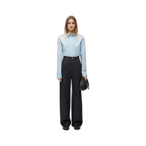 Pleated shirt in cotton