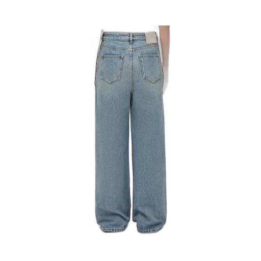 High waisted jeans in denim