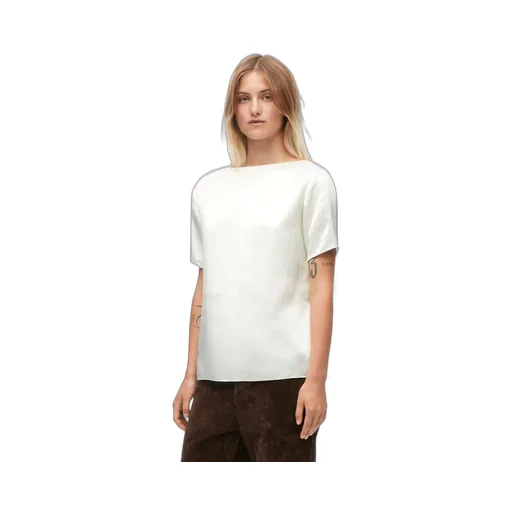 Chain top in technical satin