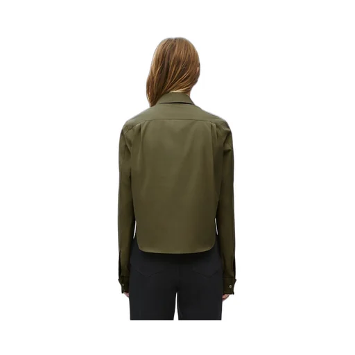 Pleated shirt in cotton