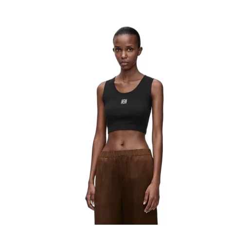 Cropped Anagram tank top in cotton
