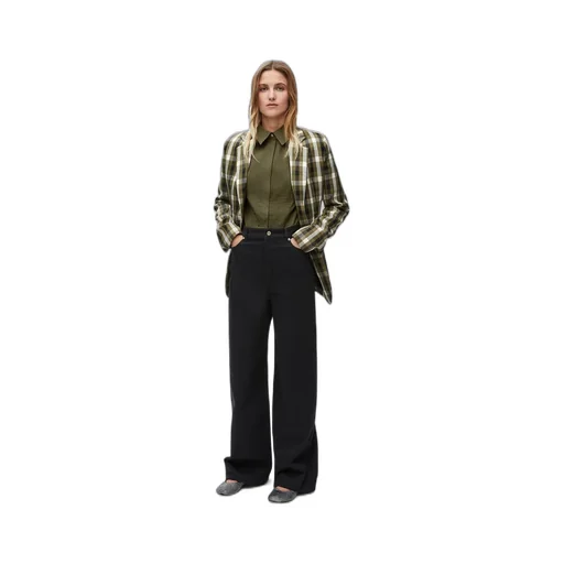 Pleated shirt in cotton