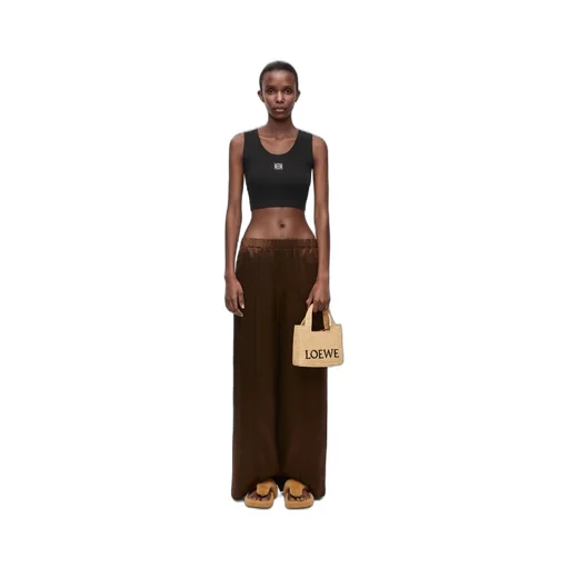 Cropped Anagram tank top in cotton