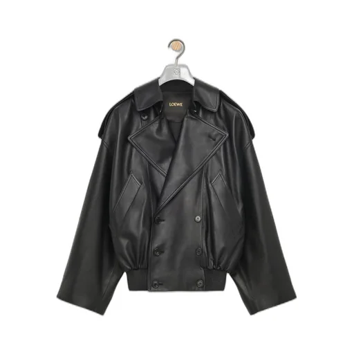Balloon jacket in nappa lambskin
