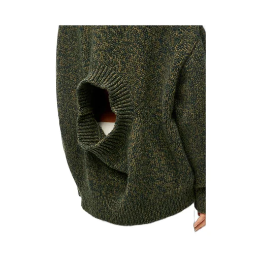 Trompe l'oeil sweater in wool