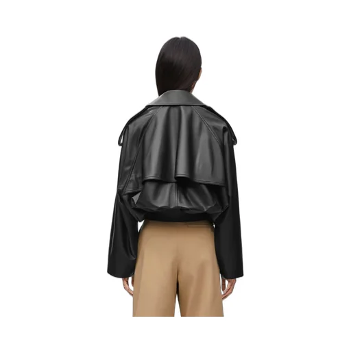 Balloon jacket in nappa lambskin