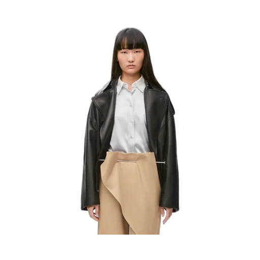 Balloon jacket in nappa lambskin