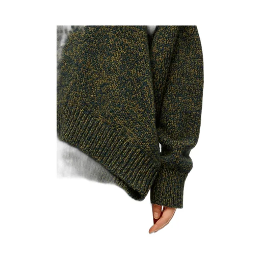 Trompe l'oeil sweater in wool