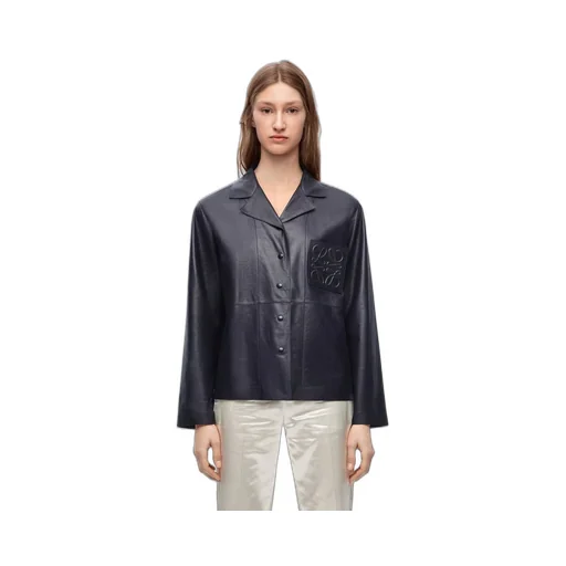 Pyjama blouse in nappa lambskin