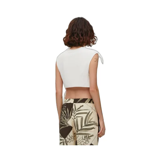 Knot top in cotton blend