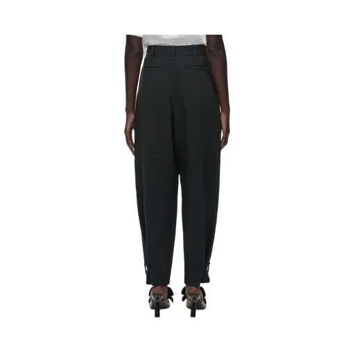 Cargo trousers in viscose and linen