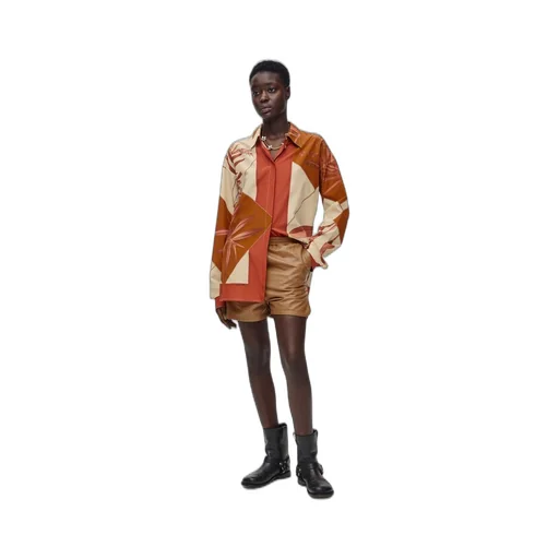 Shirt in cotton and silk