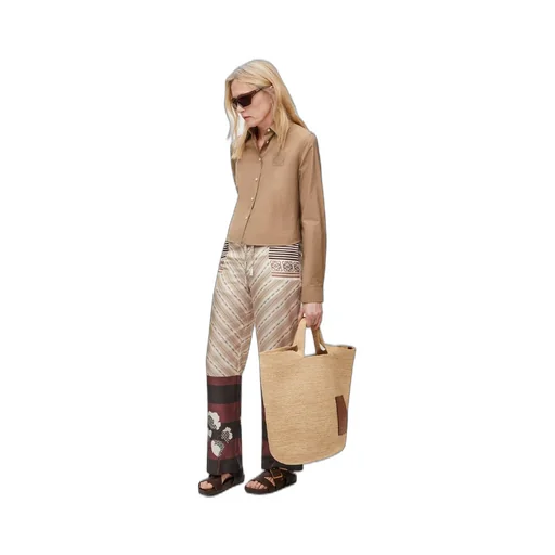 Pyjama trousers in silk