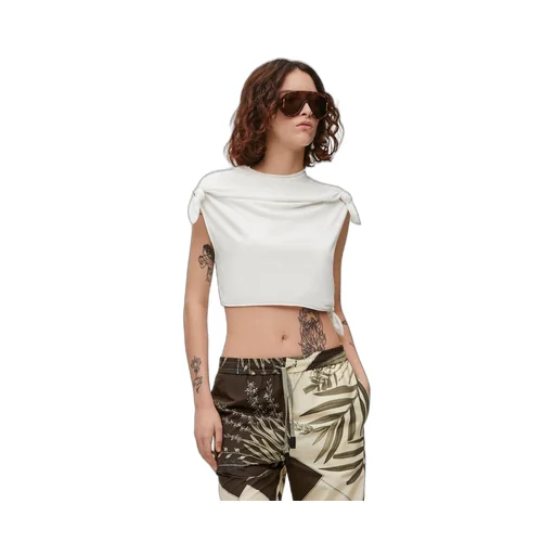 Knot top in cotton blend