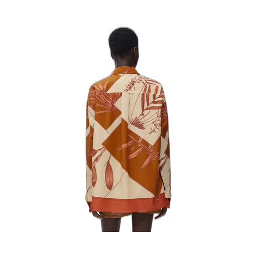 Shirt in cotton and silk
