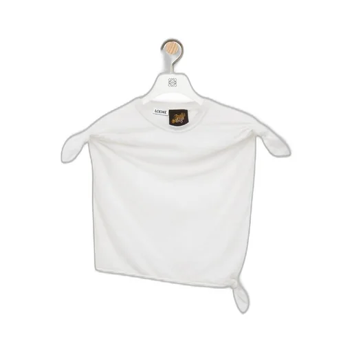 Knot top in cotton blend