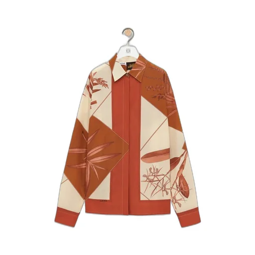 Shirt in cotton and silk