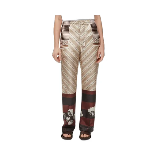 Pyjama trousers in silk