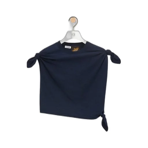 Knot top in cotton blend