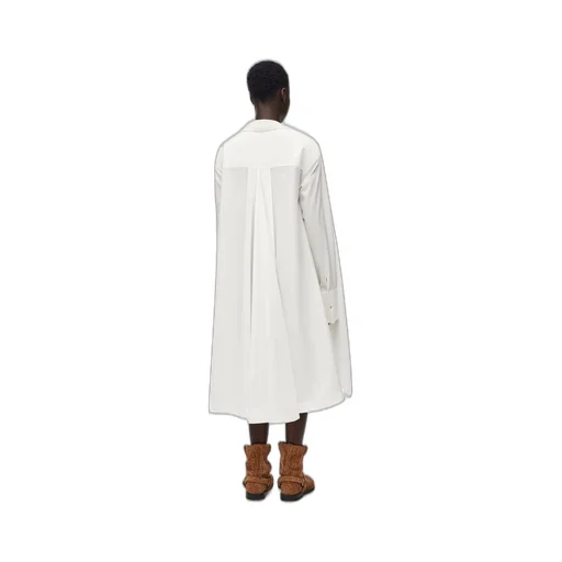 Tunic dress in cotton blend
