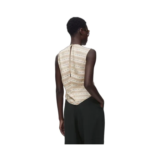 Scarf top in silk