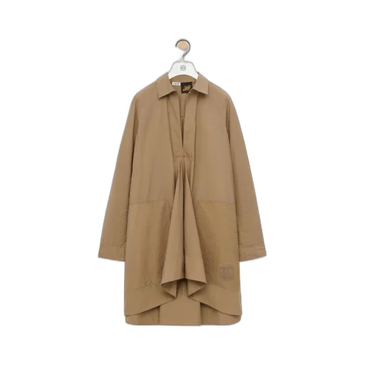 Tunic dress in cotton blend