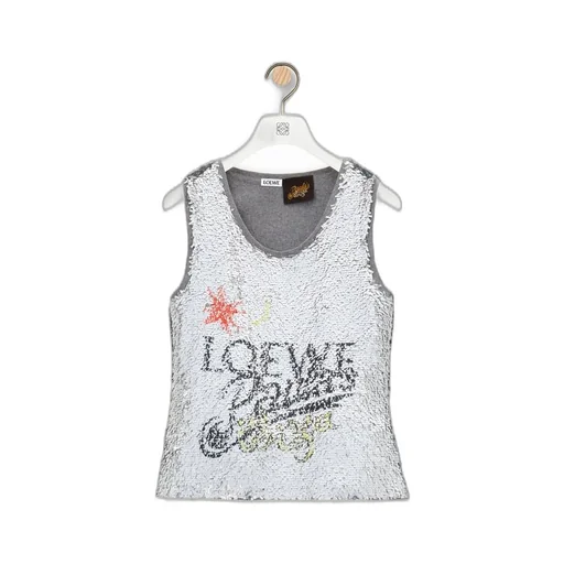 Tank top in sequins