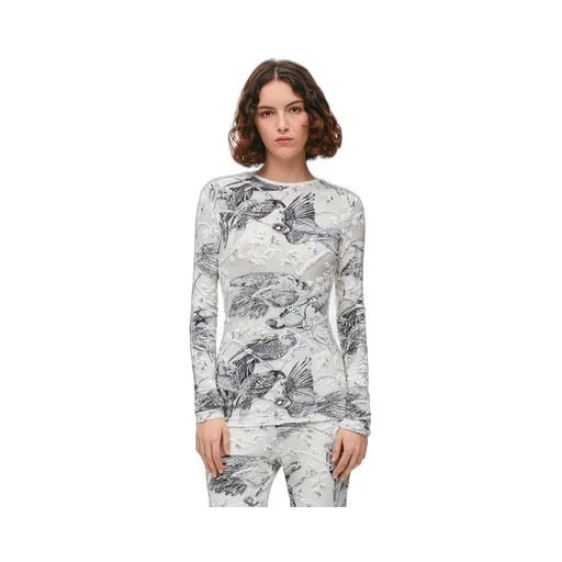 Long sleeve top in viscose blend