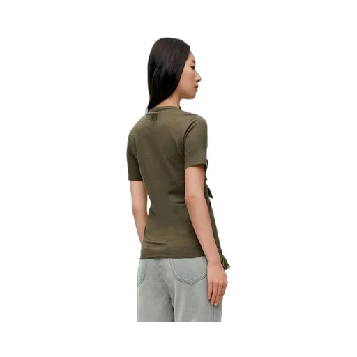 Knot top in cotton blend