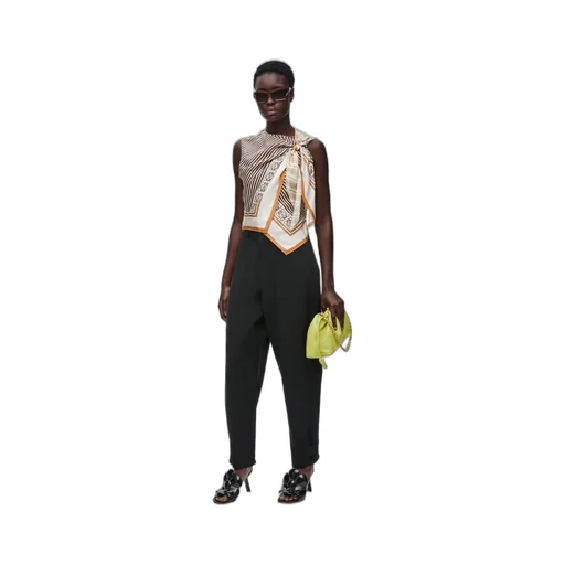 Scarf top in silk