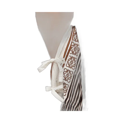 Tunic dress in crinkled habotai and cotton